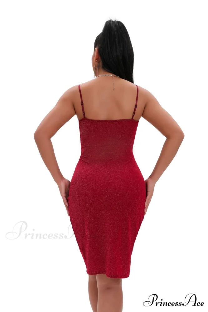 Gorgeous In Glitter Charming Sleeveless Mini Dress