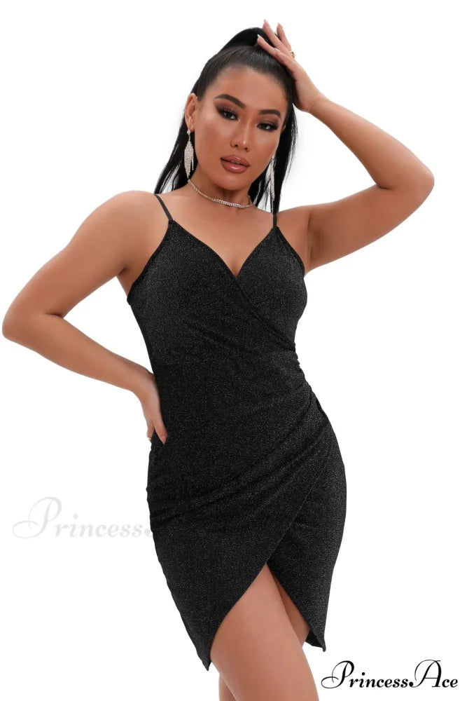 Gorgeous In Glitter Charming Sleeveless Mini Dress