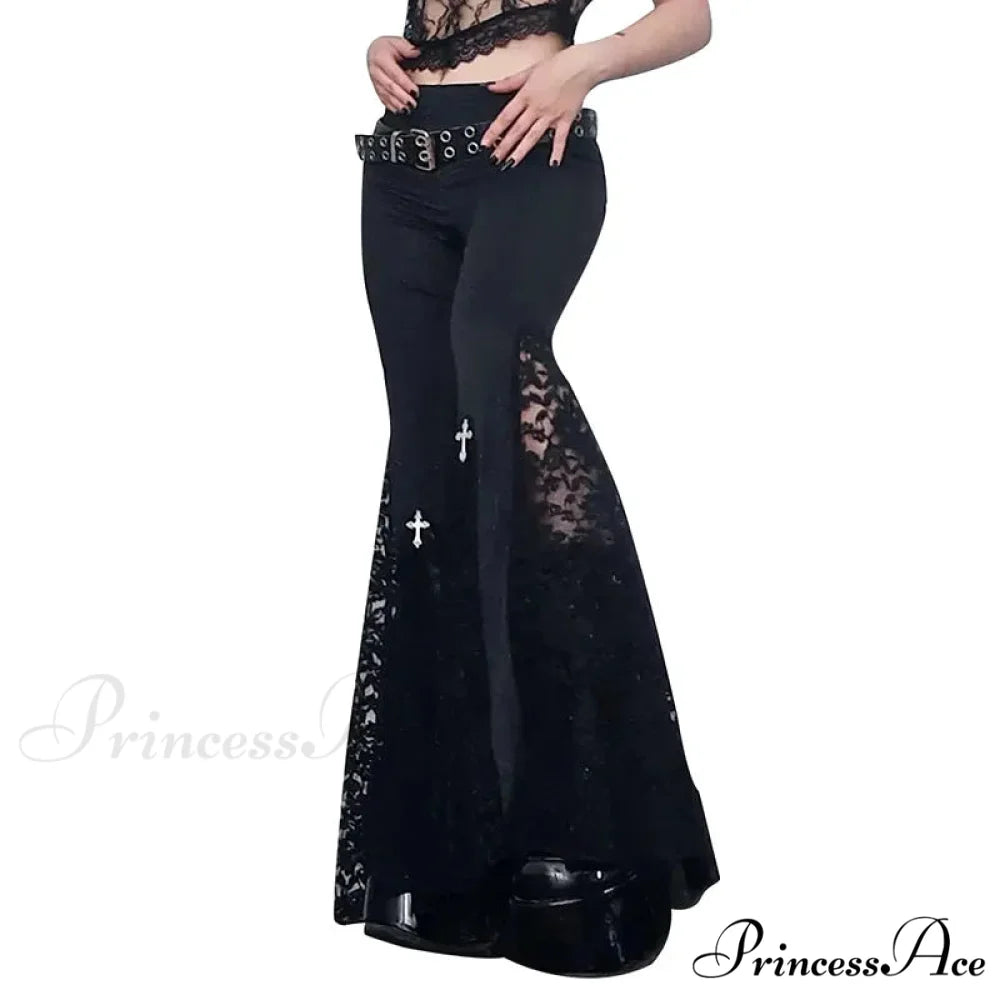 Goth Mall Flare Halloween Pants