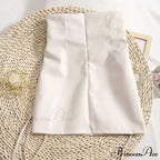 Gothic Pencil Mini Leather Skirt