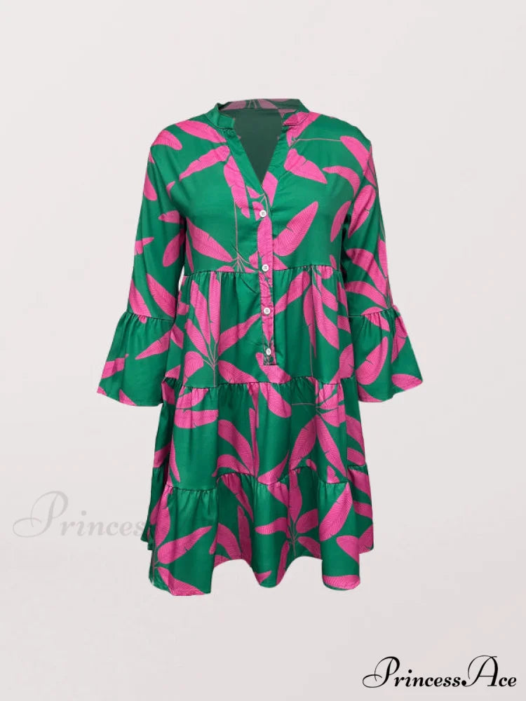 Gown for Design Bell Flowered Arm Women