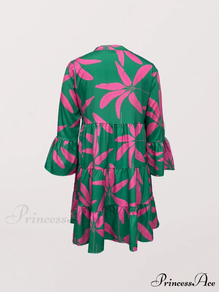 Gown for Design Bell Flowered Arm Women