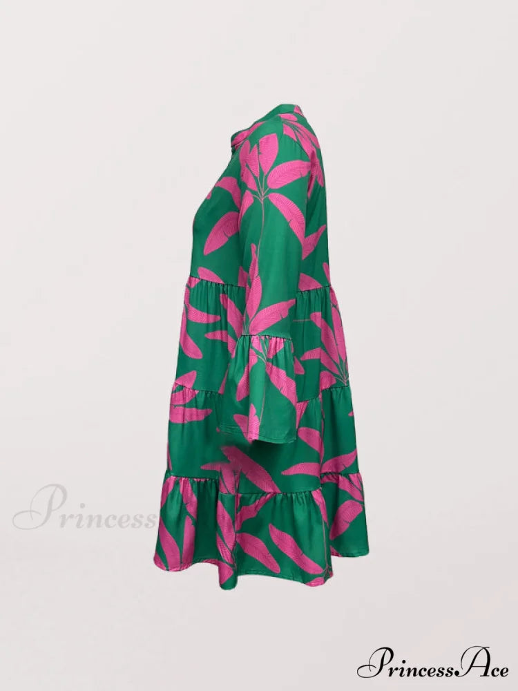 Gown for Design Bell Flowered Arm Women