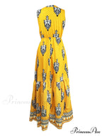 Gown for Design Full-Length Sleeveless Bohemian Women
