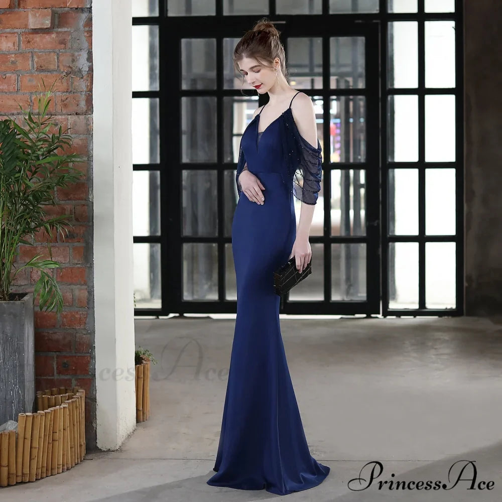 Grace Mesh Stylish Trim Sleeve Dress