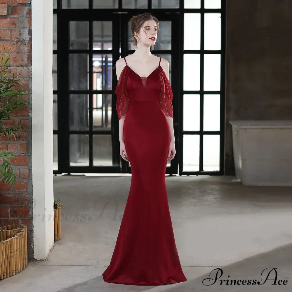 Grace Mesh Stylish Trim Sleeve Dress