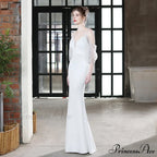 Grace Mesh Stylish Trim Sleeve Dress