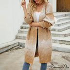 Gradient Knitted Cardigan