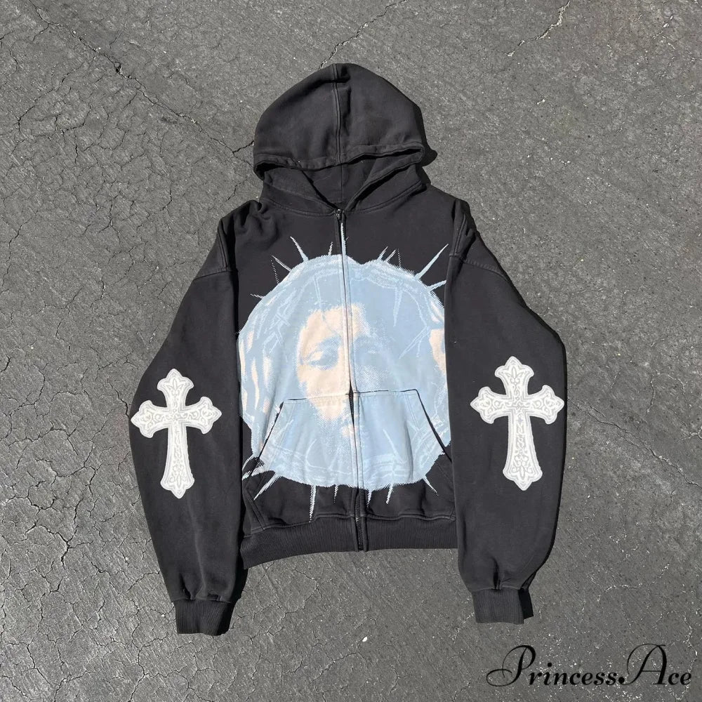 Graphic Dark Hoodie