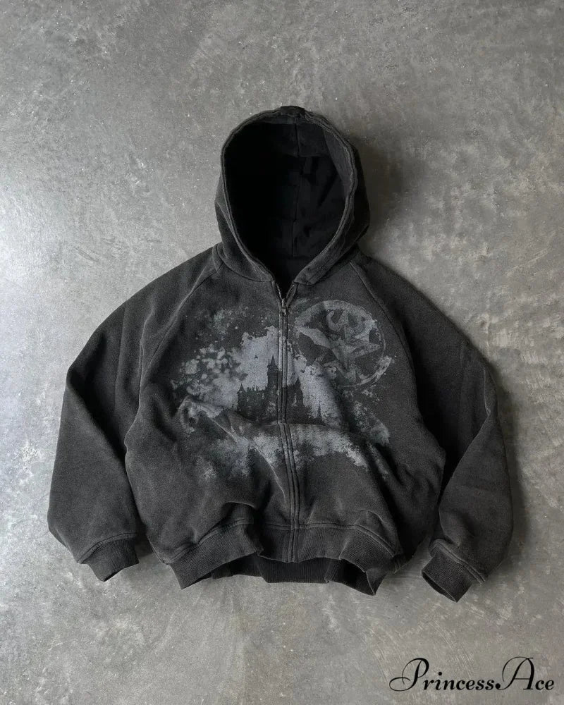 Graphic Dark Hoodie