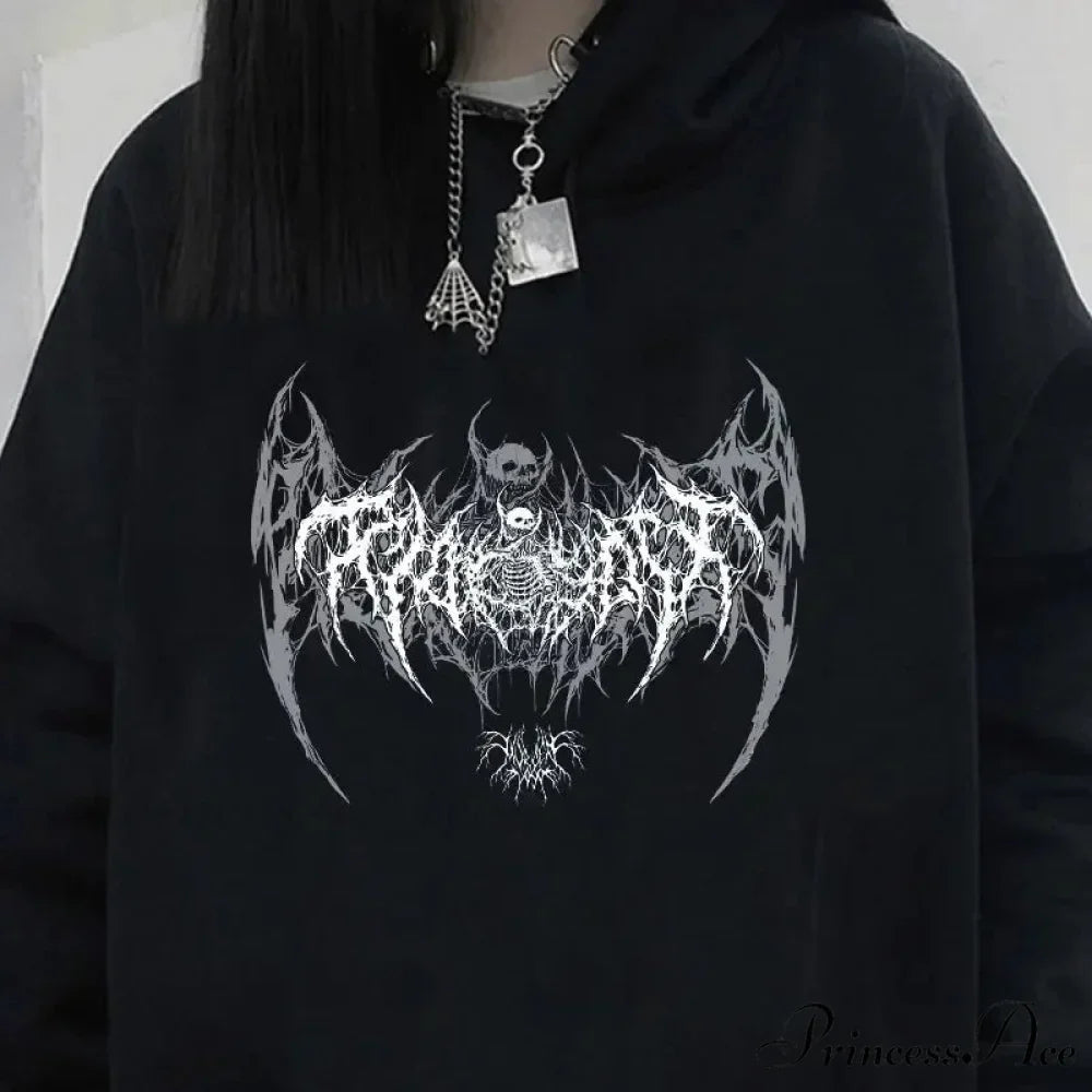 Graphic Extended Sleeve Hoodie