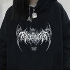 Graphic Extended Sleeve Hoodie
