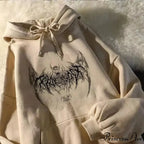 Graphic Extended Sleeve Hoodie