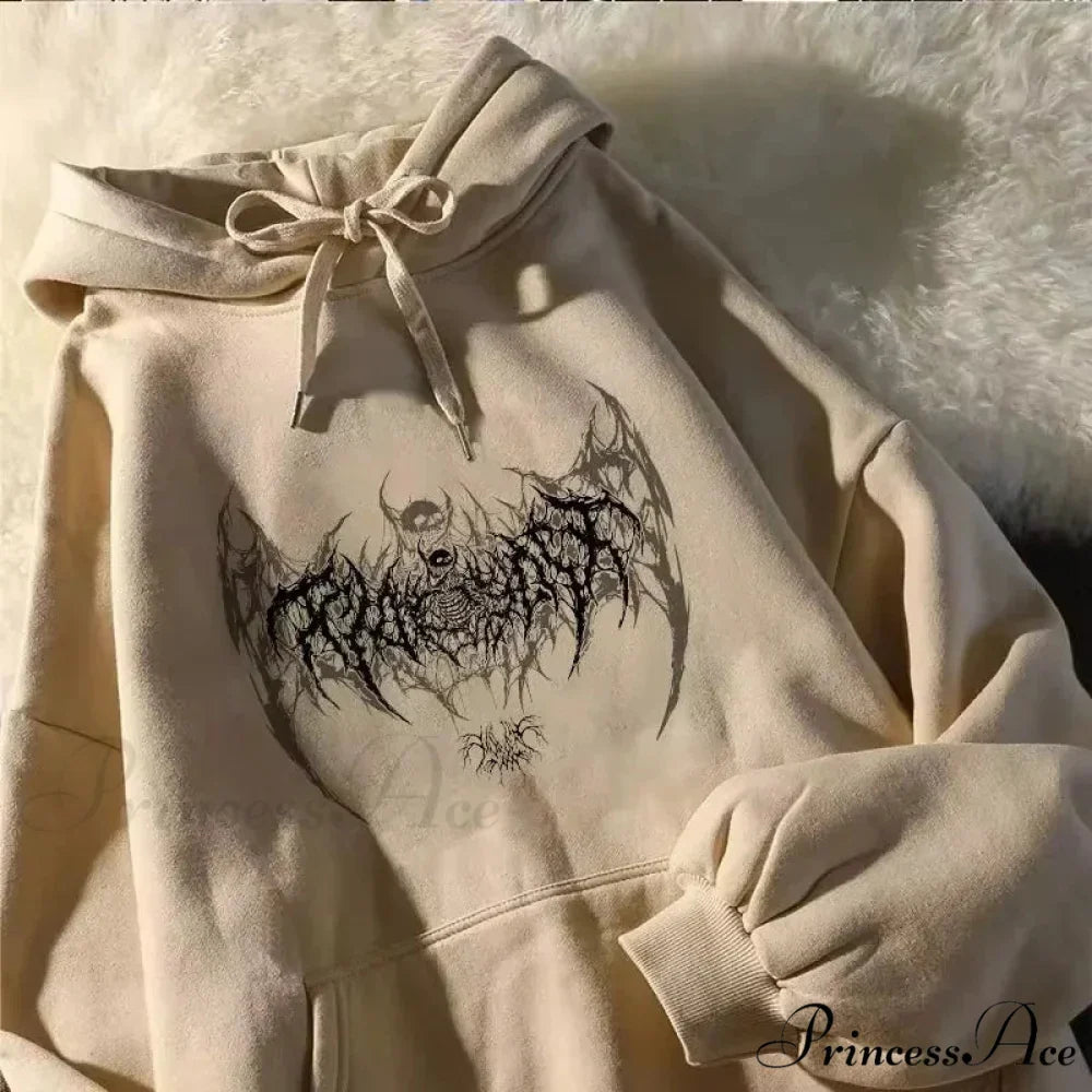 Graphic Extended Sleeve Hoodie