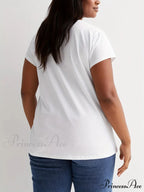 Graphic & Print Women's Casual Spring & Summer Short Sleeve Top for Crew Neck T-shirt