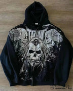 Graphic Zipper Hoodie