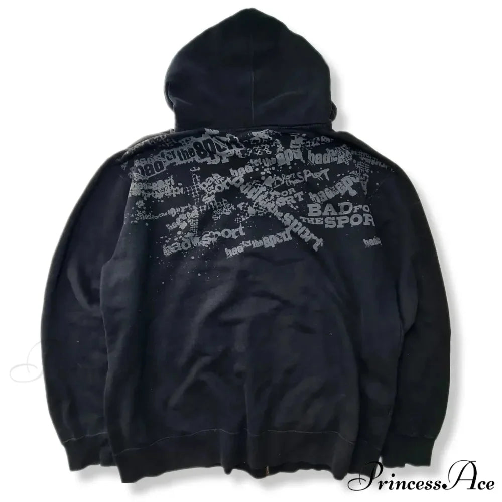 Graphic Zipper Hoodie