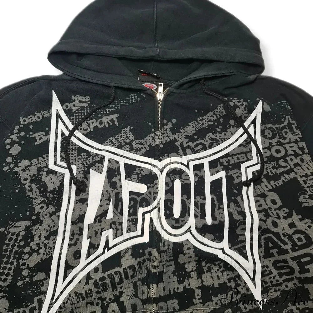 Graphic Zipper Hoodie