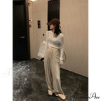 Gray Large Loose Trousers