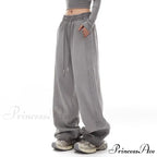 Gray Striped Movement Informal Trousers