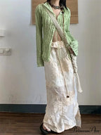 Green Classic Long Sleeve Top