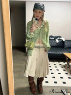 Green Classic Long Sleeve Top