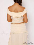 Green Cut Tie Crop Top