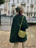 Green Patchwork Cotton Jacket