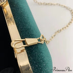 Green Retro Wedding Evening Clutch Purse