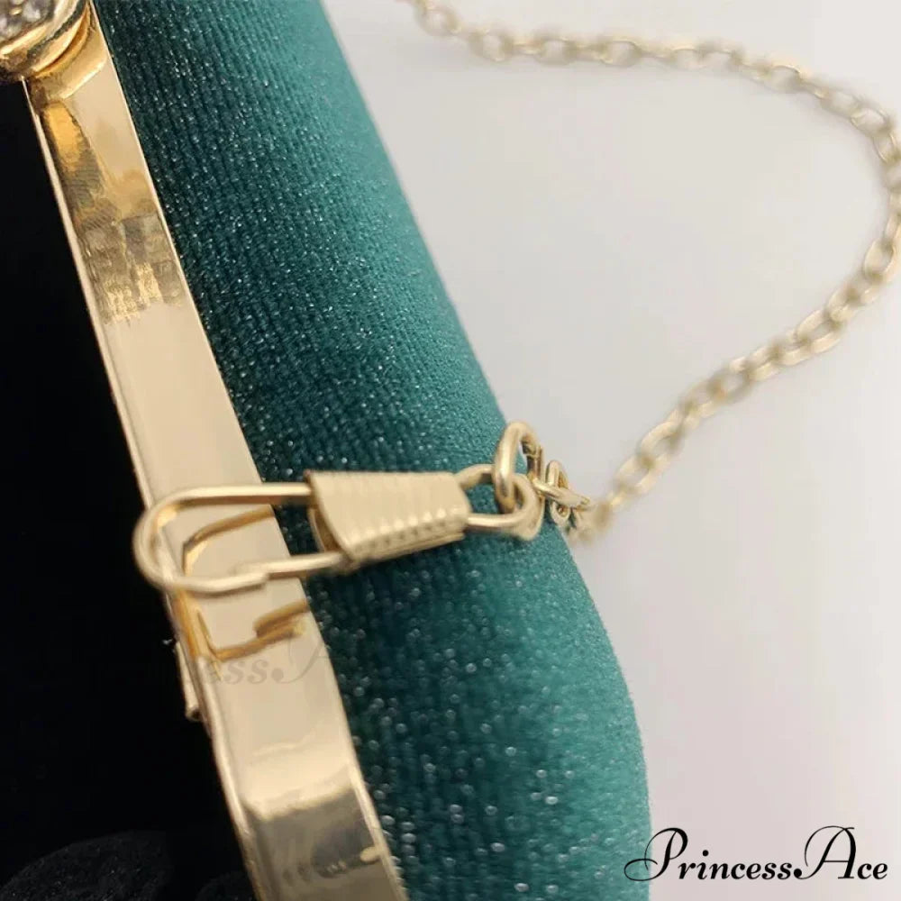 Green Retro Wedding Evening Clutch Purse