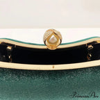 Green Retro Wedding Evening Clutch Purse