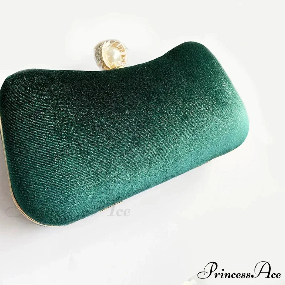 Green Retro Wedding Evening Clutch Purse