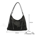 Grey Arch Synthetic Leather Shoulder Bag