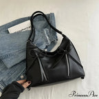 Grey Arch Synthetic Leather Shoulder Bag