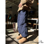 Grey Brushed Winter Korean Stylish Trousers