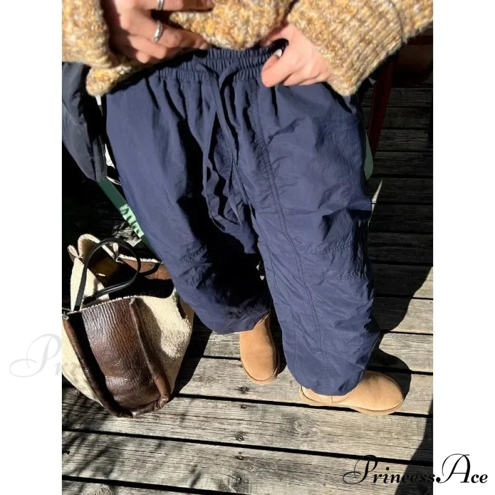 Grey Brushed Winter Korean Stylish Trousers