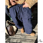 Grey Brushed Winter Korean Stylish Trousers