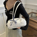 Grey Cushion Crossbody Shoulder Bag