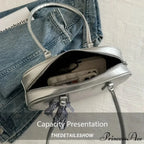 Grey Cushion Crossbody Shoulder Bag