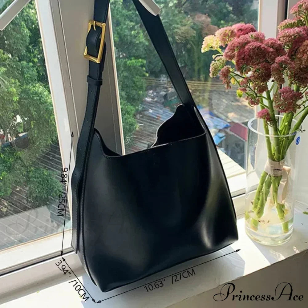 Grey Folded Cinched Shoulder Purse