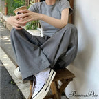 Grey Retro Women Suit Trousers