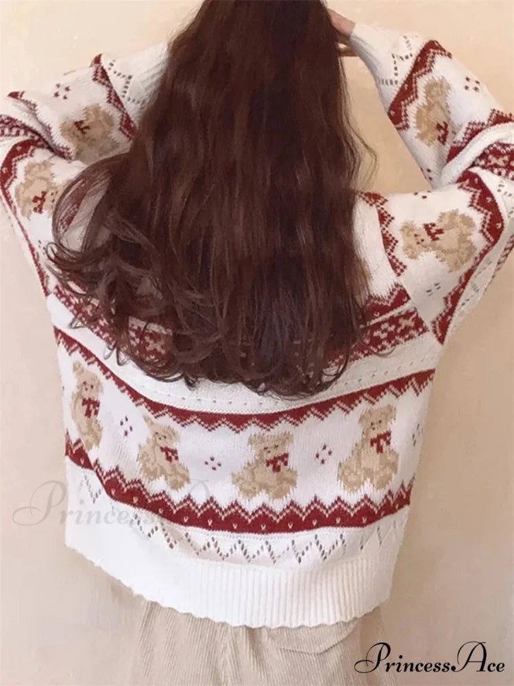 Grizzly Mark Long Sleeve Button-Up Sweater