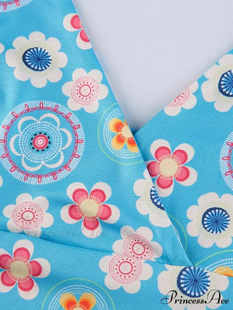 Halter Denim Graceful Corset Top