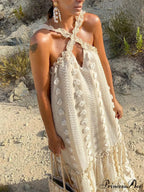 Halterneck Elegant Cake Dress