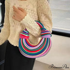 Handcrafted Pasta Gold Evening Clutch Purse