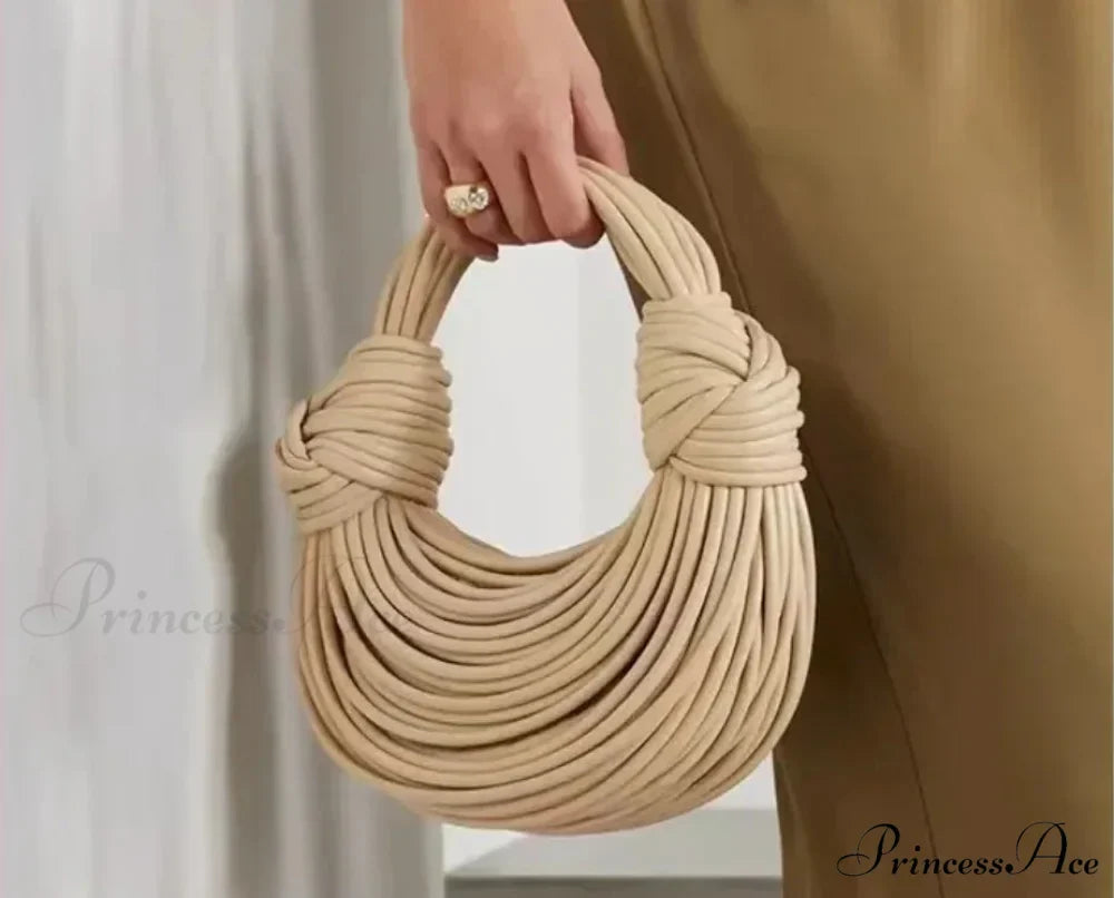 Handcrafted Pasta Gold Evening Clutch Purse