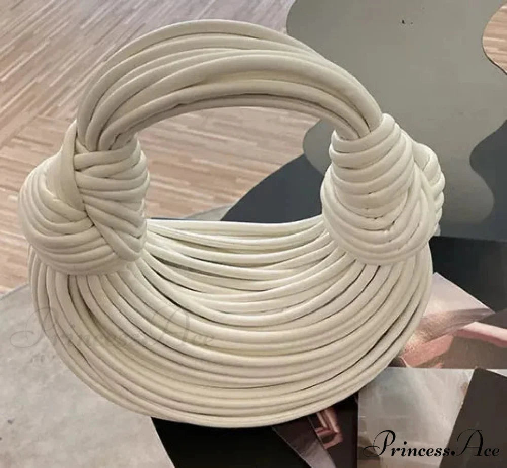 Handcrafted Pasta Gold Evening Clutch Purse