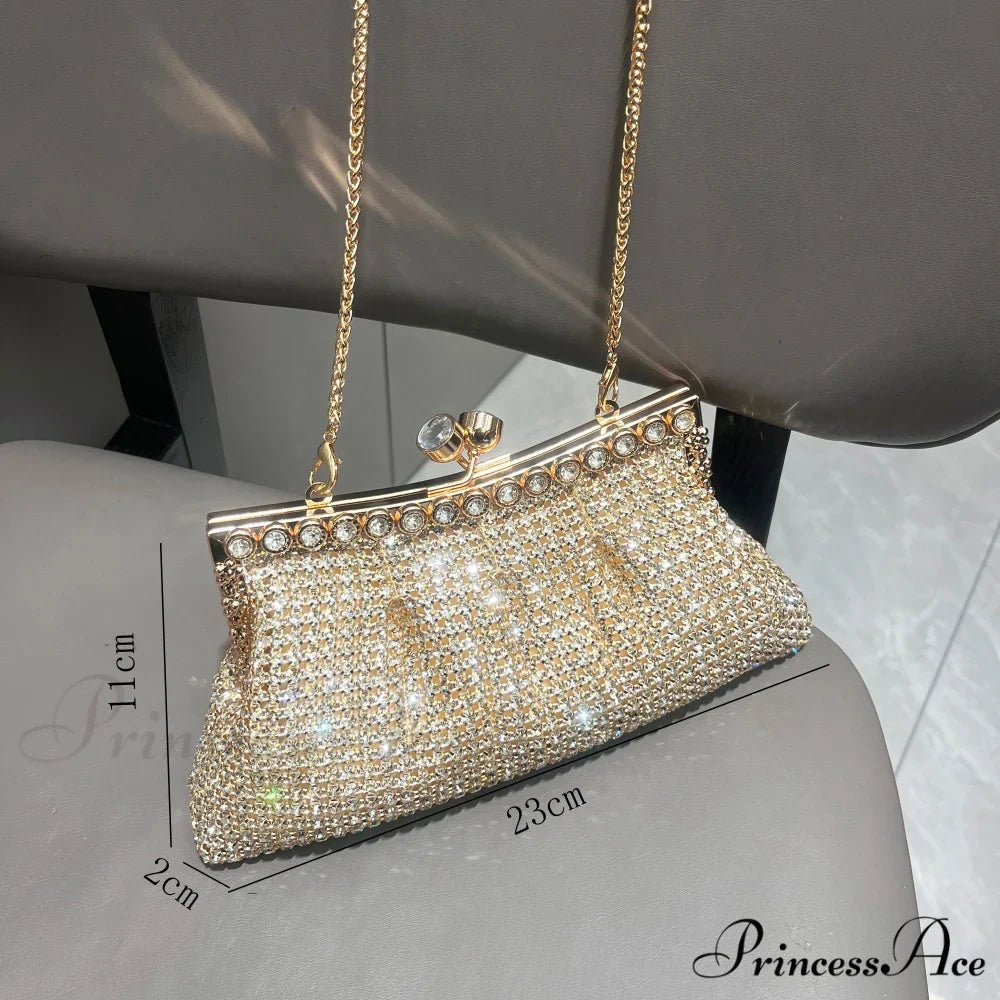 Handcrafted Sparkling Evening Clutch Purse Designer Bag