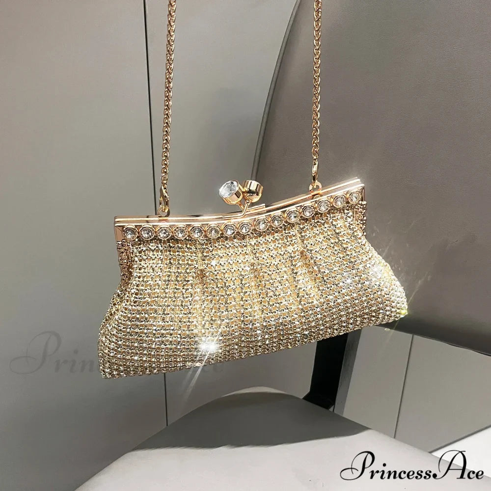 Handcrafted Sparkling Evening Clutch Purse Designer Bag