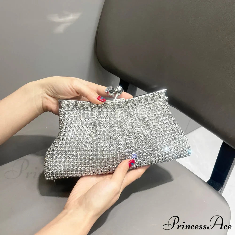 Handcrafted Sparkling Evening Clutch Purse Designer Bag
